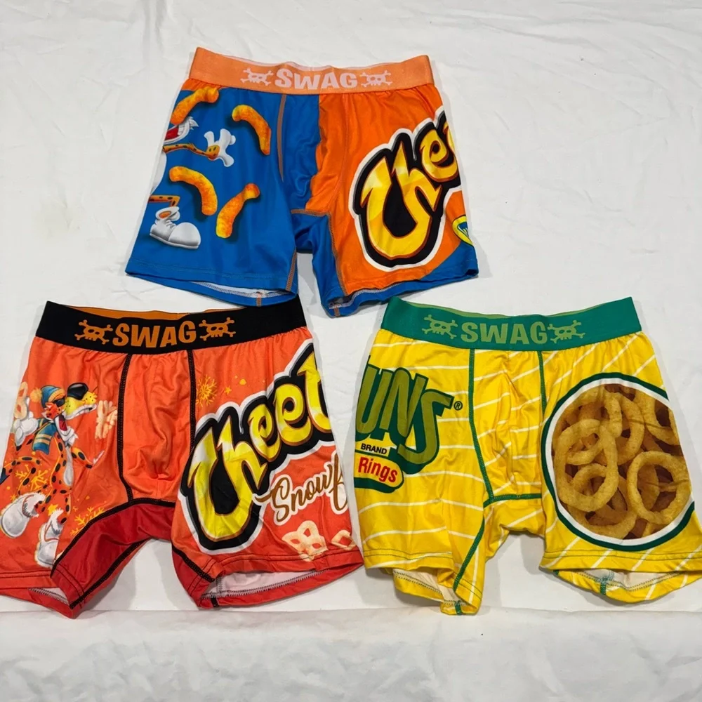 Men’s Chip Branded Boxer Briefs-Set of 3 - Picture 1 of 5